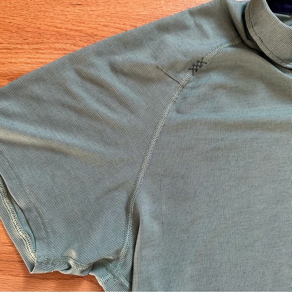 Rhone Mens Delta Pique Polo Shirt Size XXL Green Golf Performance - Picture 6 of 11